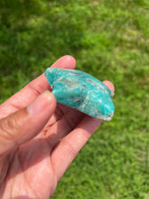 Amazonite with Smoky Quartz - Star - Crystal Carving (B)