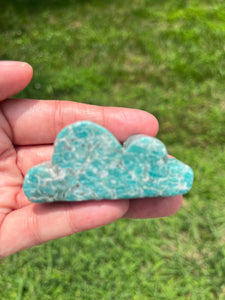 Amazonite with Smoky Quartz - Cloud - Crystal Carving (A)