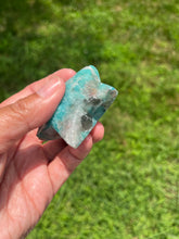 Amazonite with Smoky Quartz - Star - Crystal Carving (B)