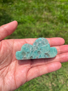 Amazonite with Smoky Quartz - Cloud - Crystal Carving (B)